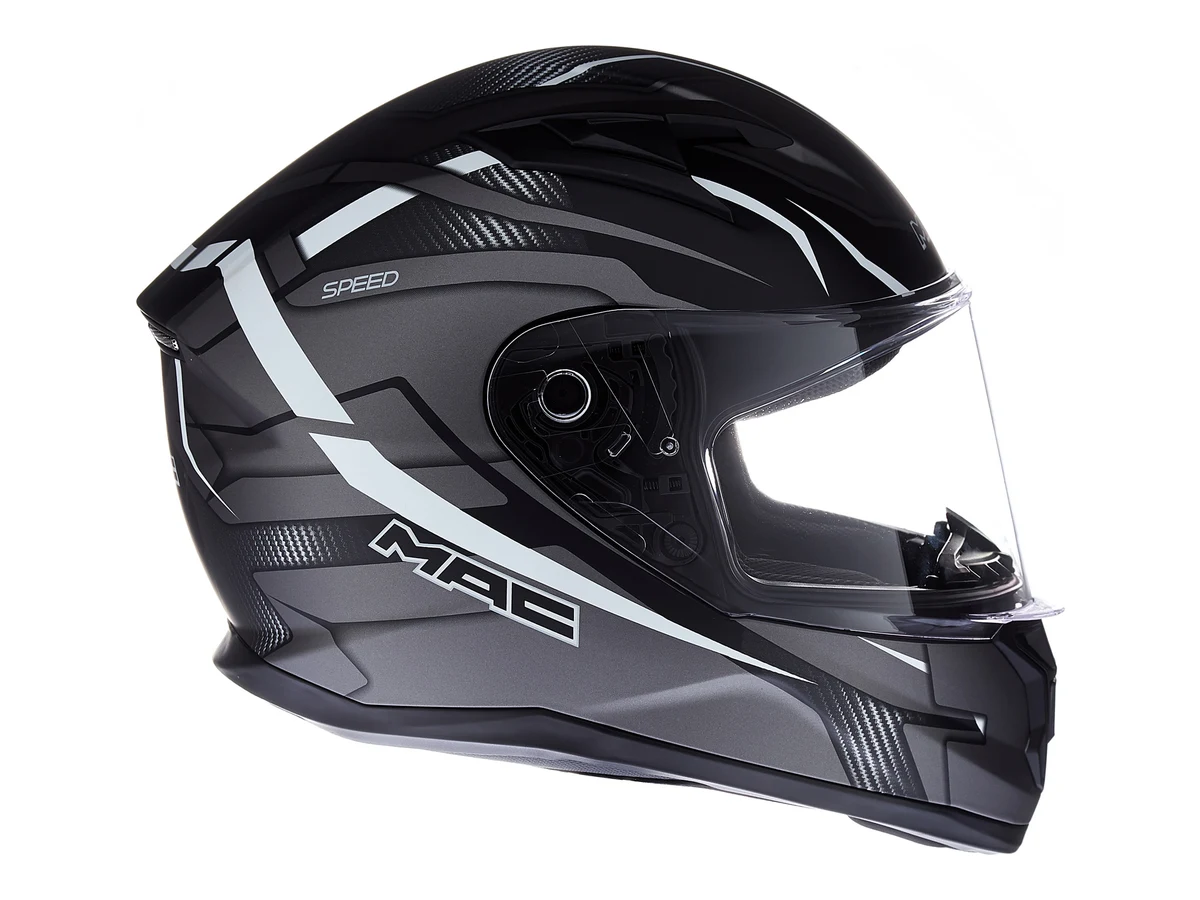 SPEED RIOT MATT BLACK WHITE